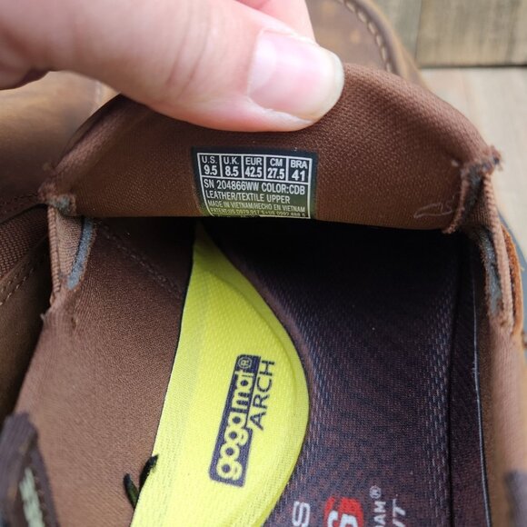 Mens Skechers Parson size 9.5 WW Wide Slip Ins Brown Casual Slip On Loafer Shoes - Picture 9 of 10